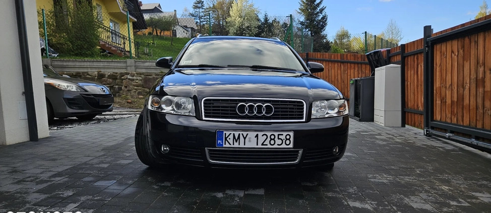 Audi A4 cena 19000 przebieg: 275267, rok produkcji 2004 z Myślenice małe 379